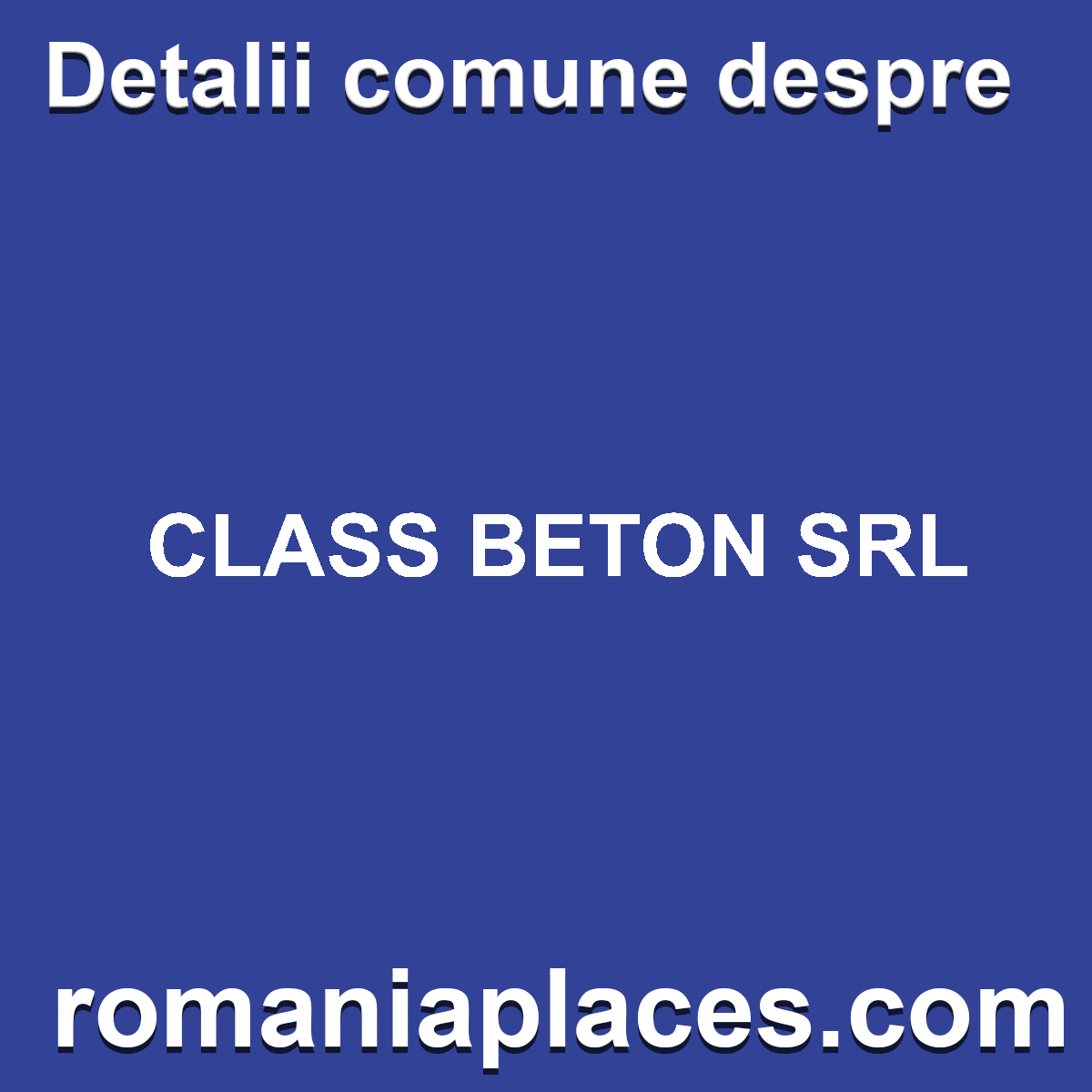 CLASS BETON SRL