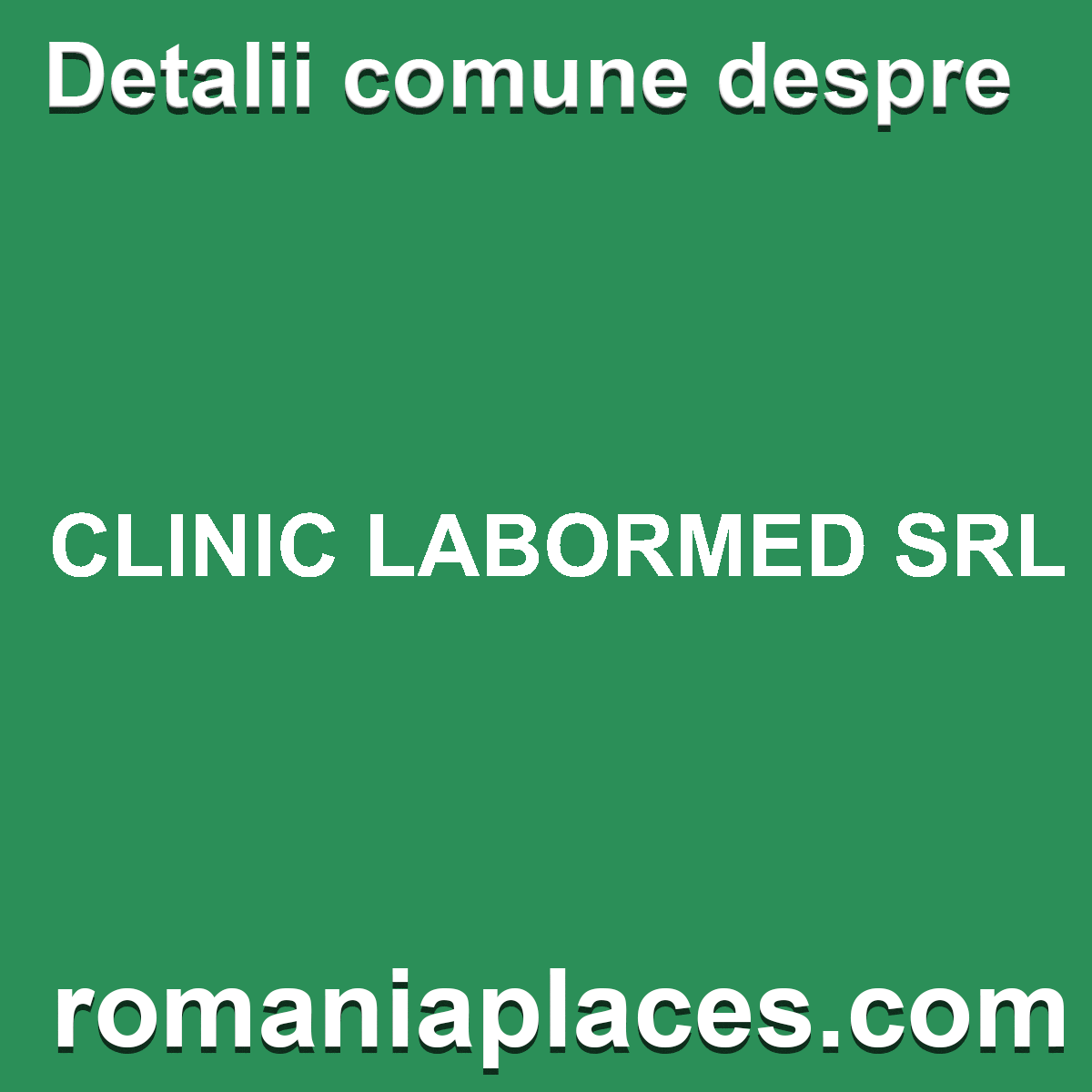 CLINIC LABORMED SRL