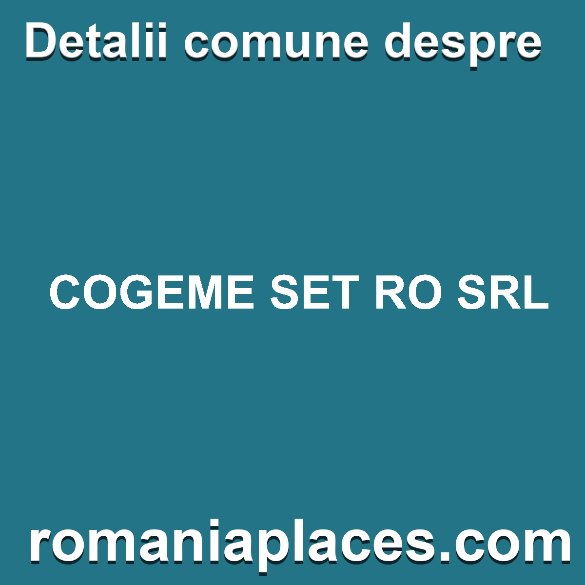 COGEME SET RO SRL