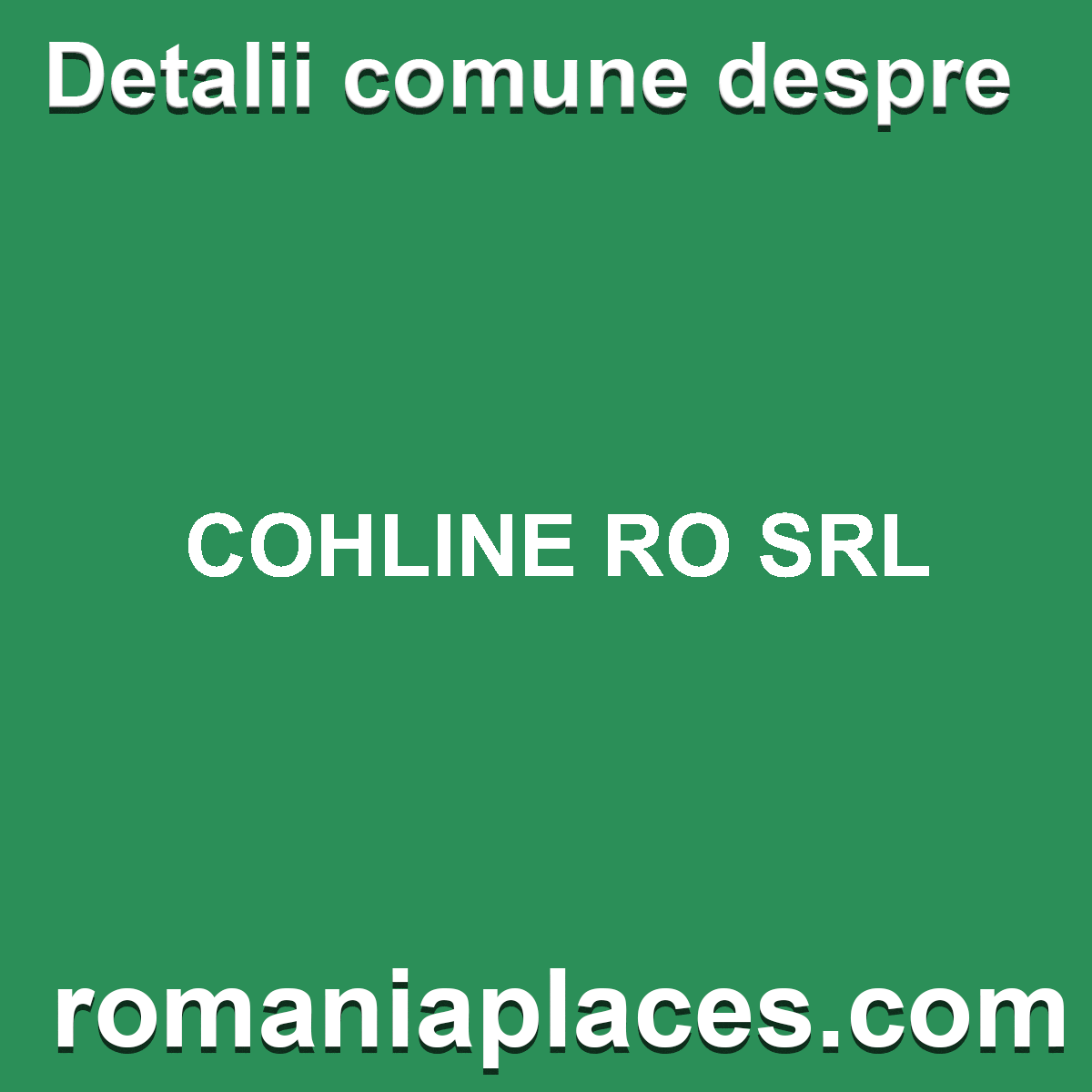 COHLINE RO SRL