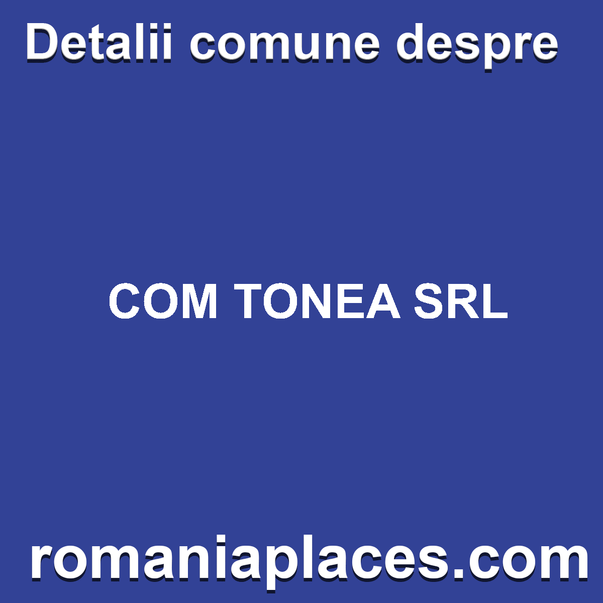 COM TONEA SRL