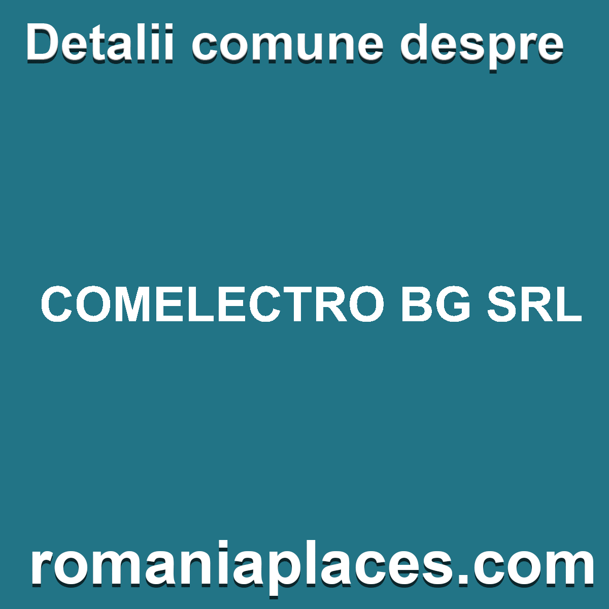 COMELECTRO BG SRL