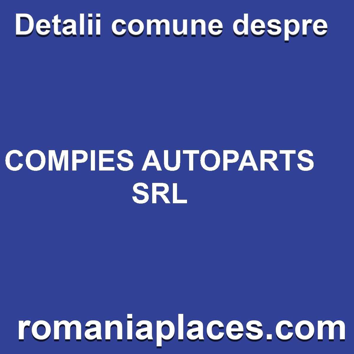 COMPIES AUTOPARTS SRL