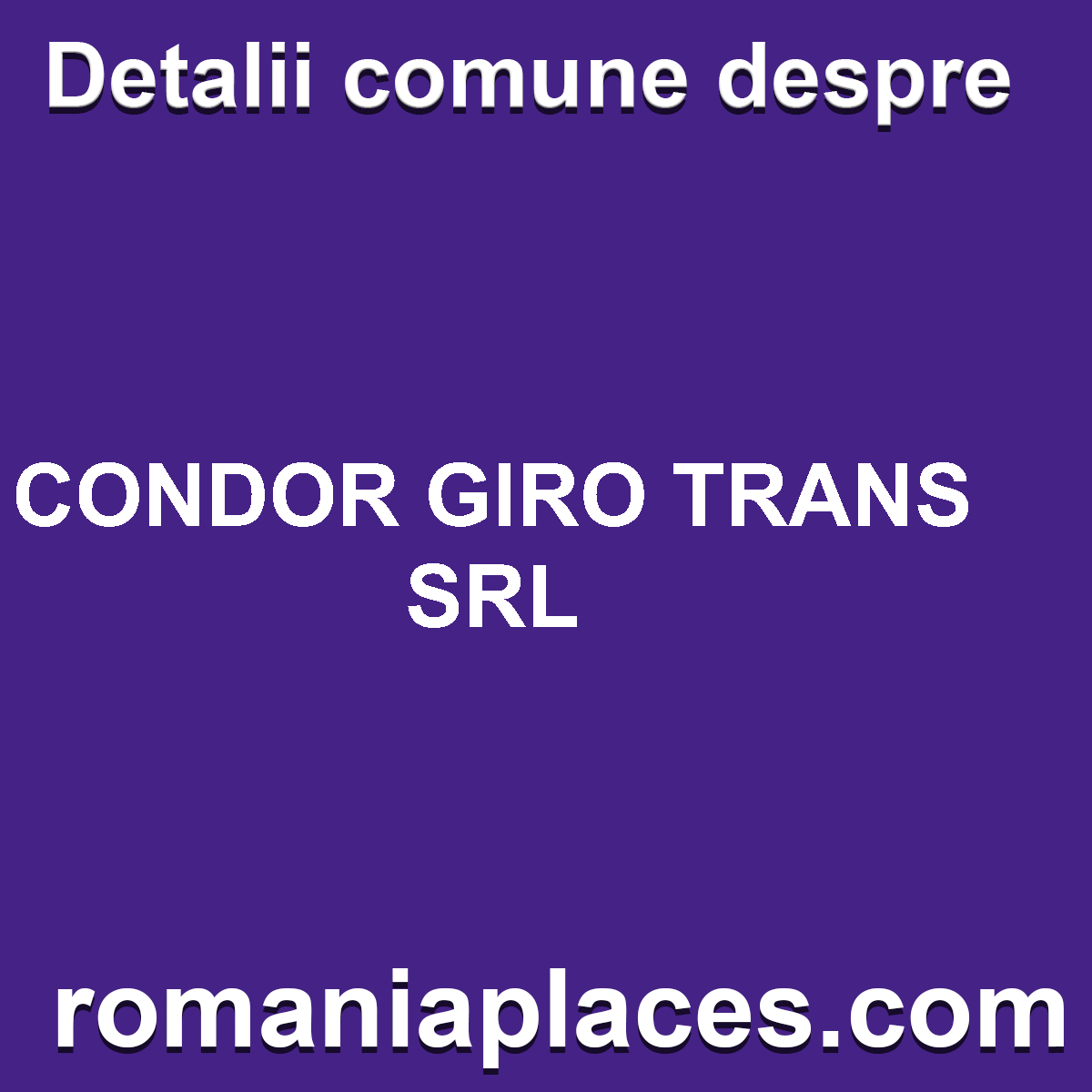 CONDOR GIRO TRANS SRL