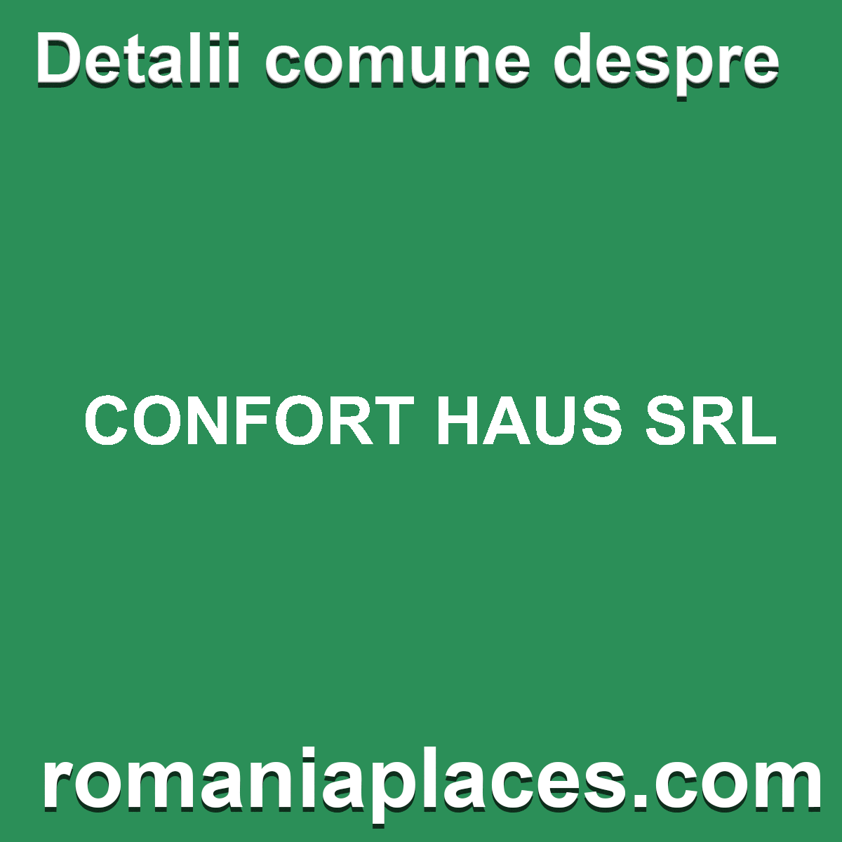 CONFORT HAUS SRL
