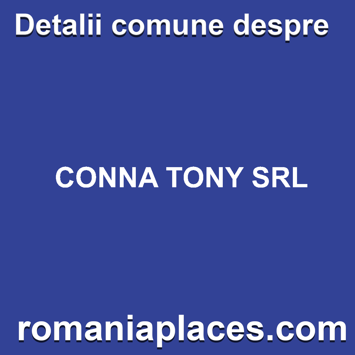 CONNA TONY SRL