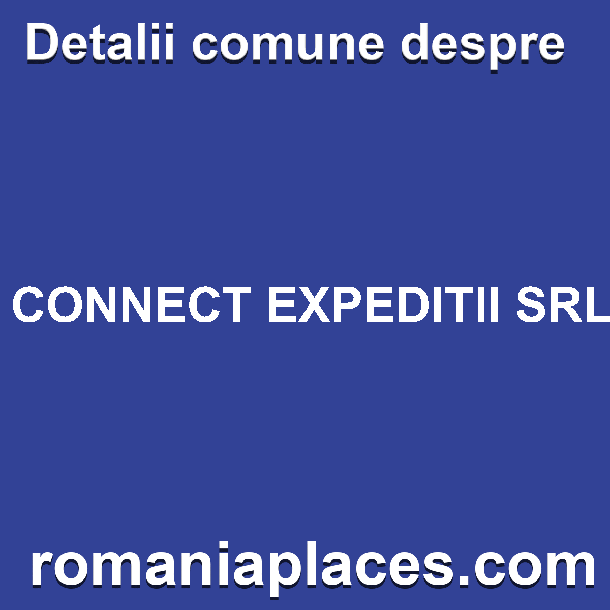 CONNECT EXPEDITII SRL