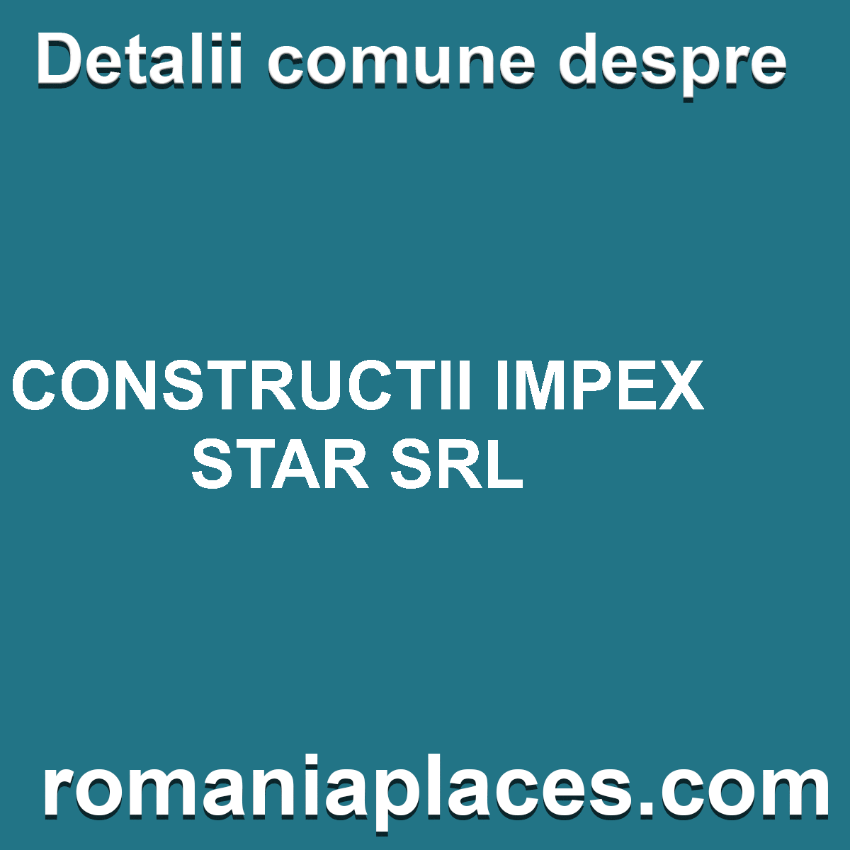 CONSTRUCTII IMPEX STAR SRL