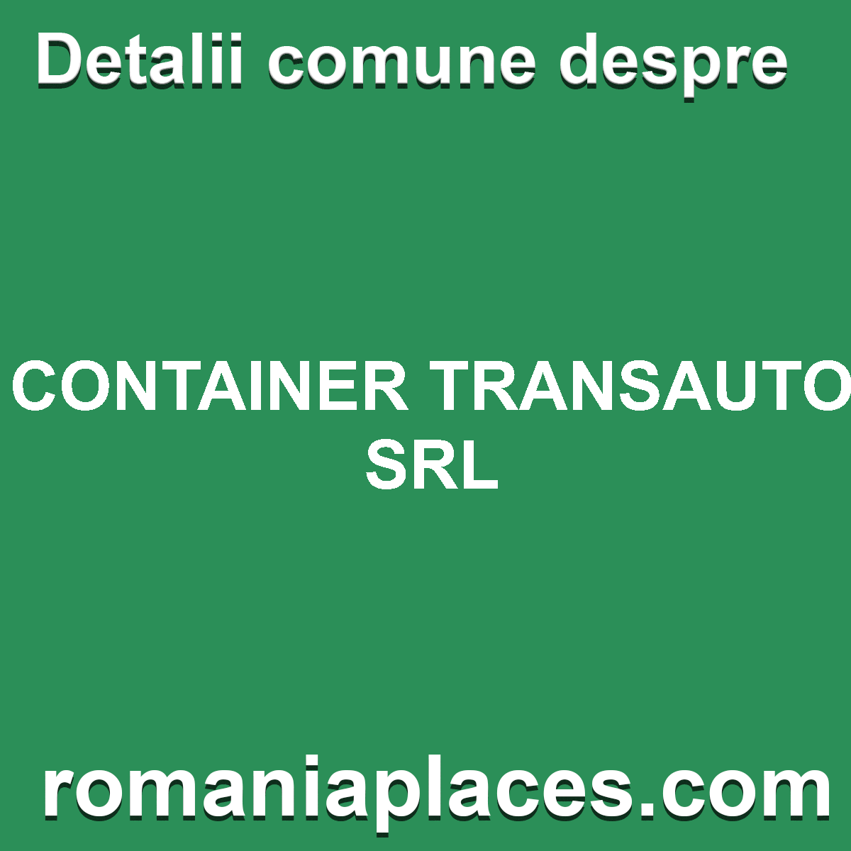 CONTAINER TRANSAUTO SRL