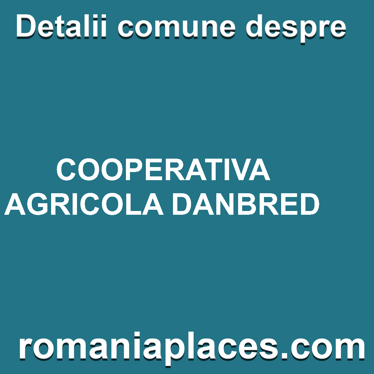 COOPERATIVA AGRICOLA DANBRED