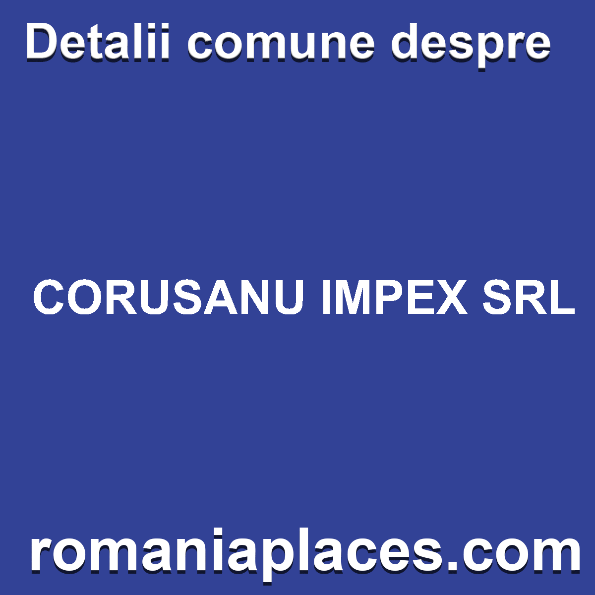 CORUSANU IMPEX SRL