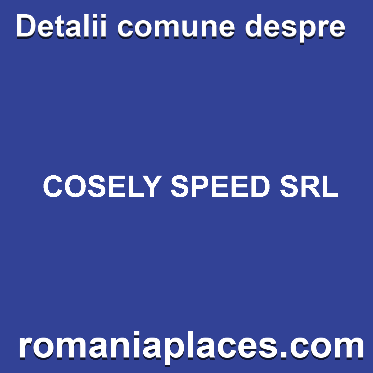 COSELY SPEED SRL