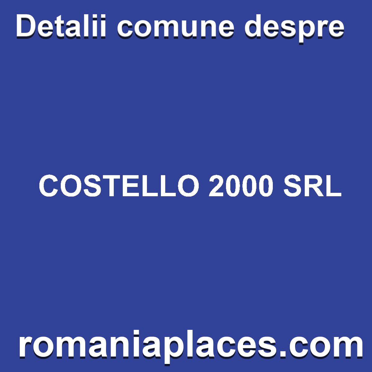 COSTELLO 2000 SRL