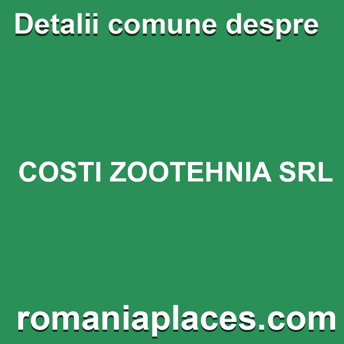 COSTI ZOOTEHNIA SRL