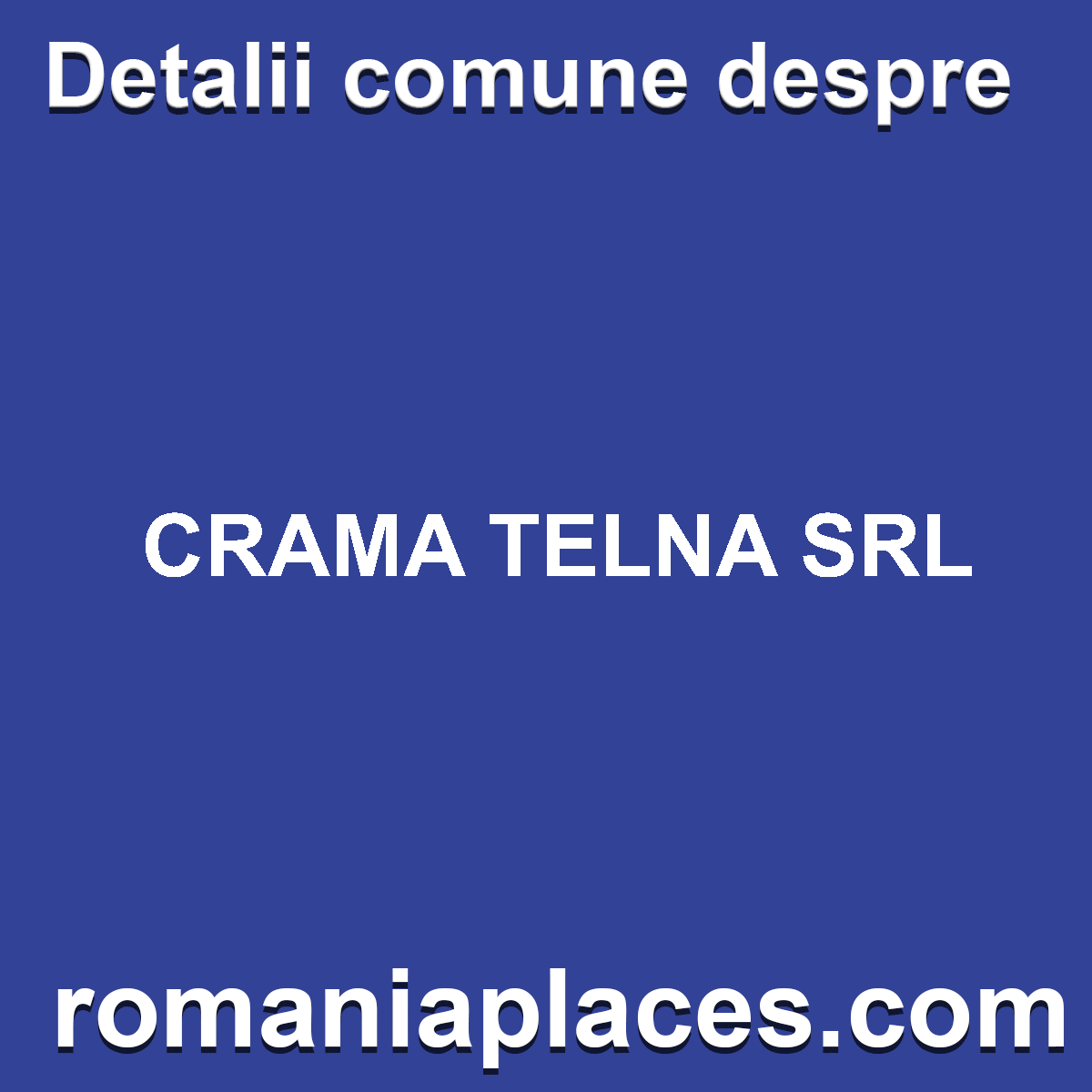 CRAMA TELNA SRL