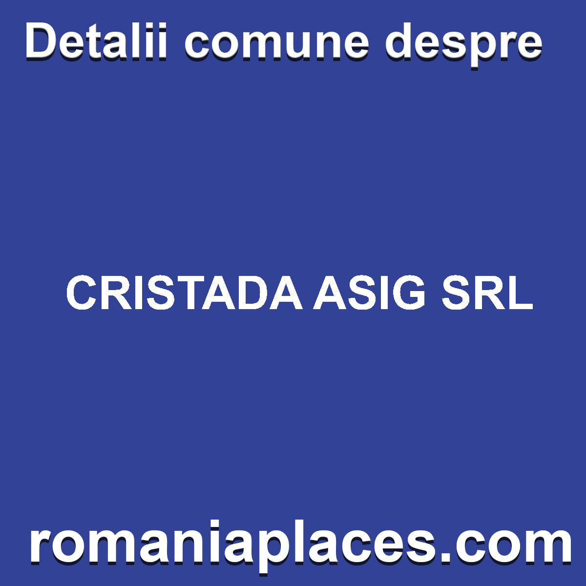 CRISTADA ASIG SRL