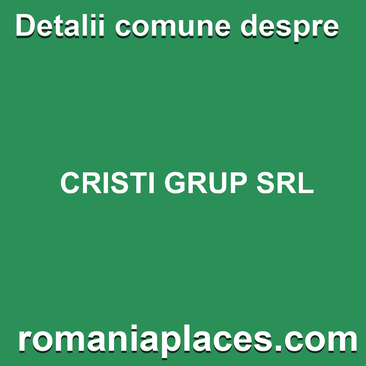CRISTI GRUP SRL