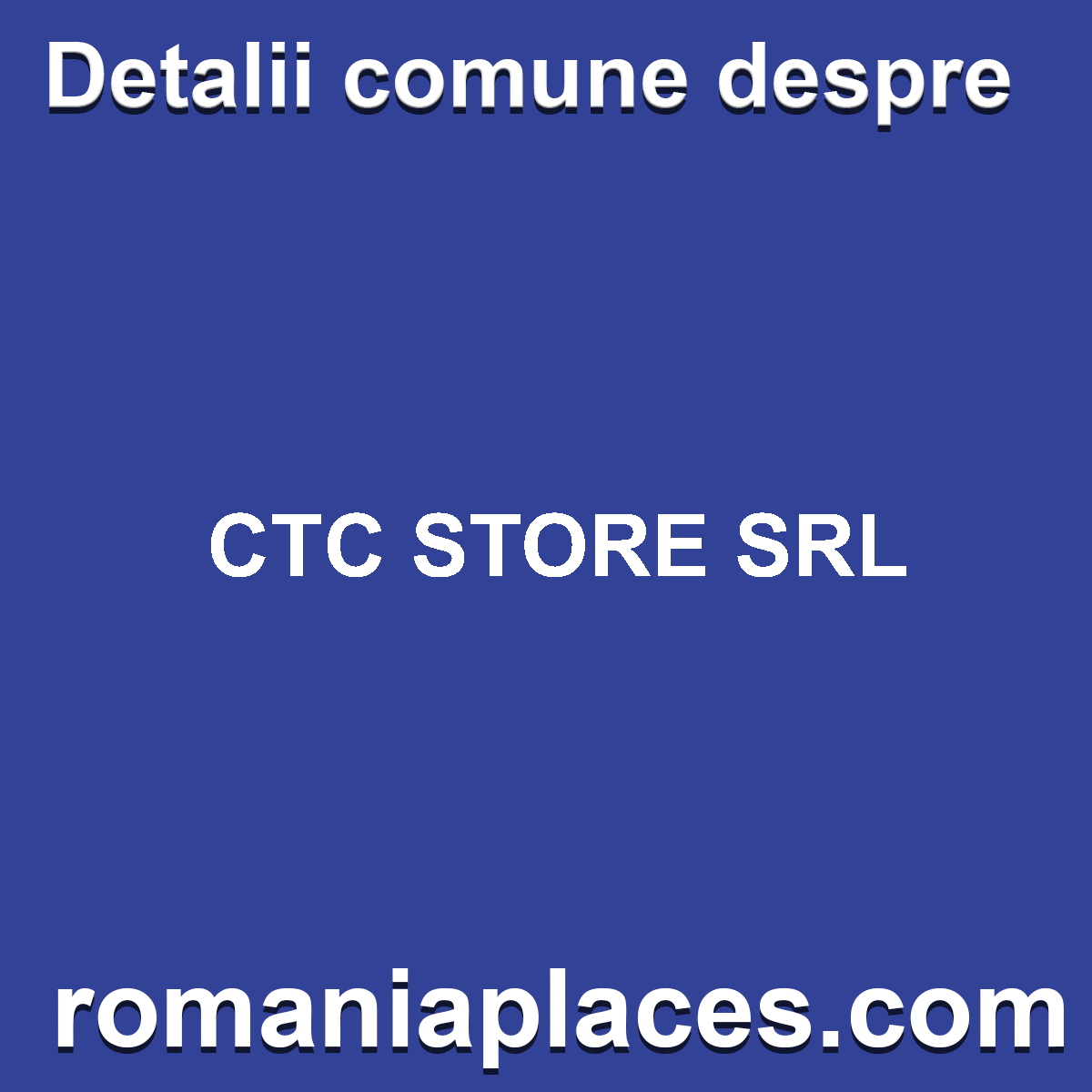 CTC STORE SRL
