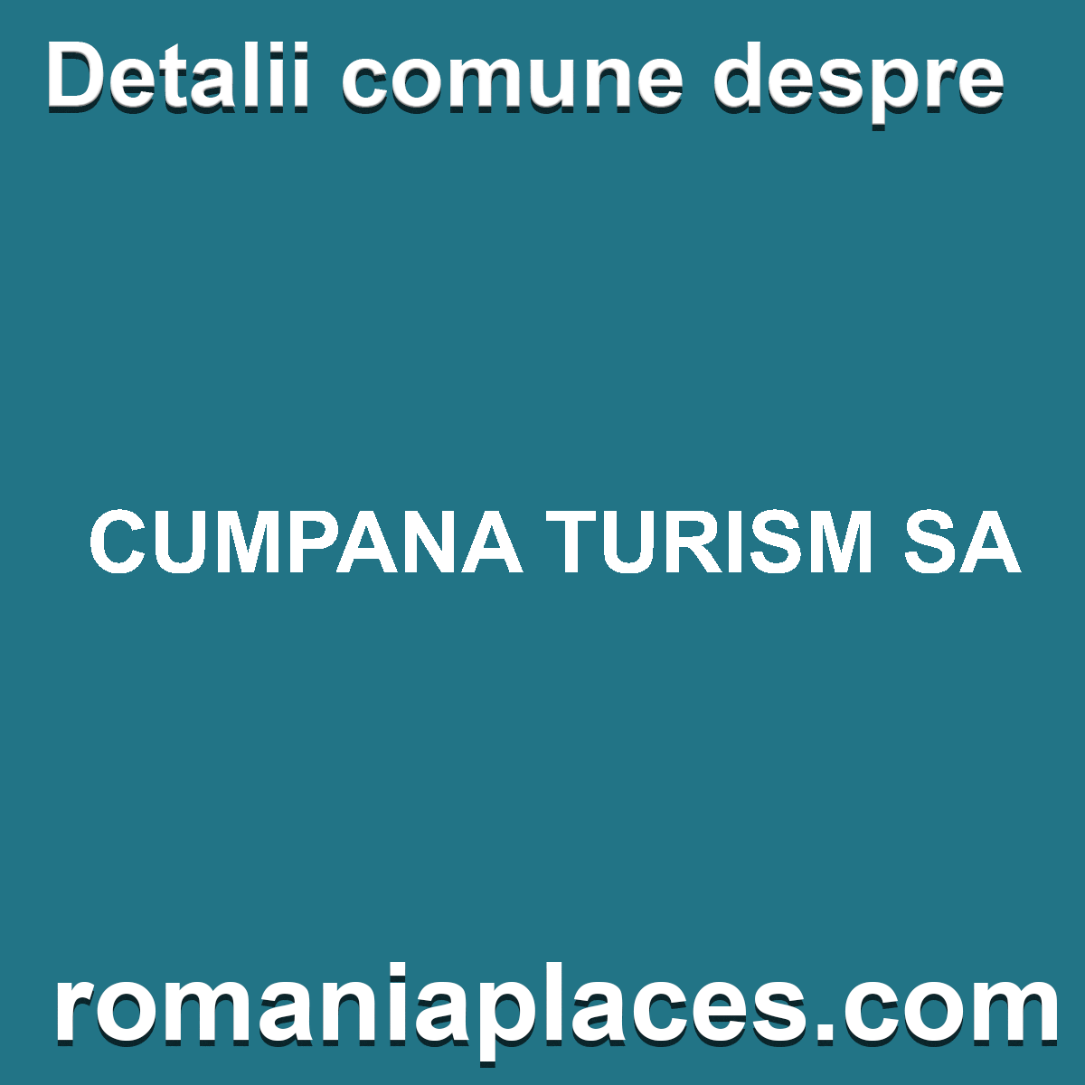 CUMPANA TURISM SA
