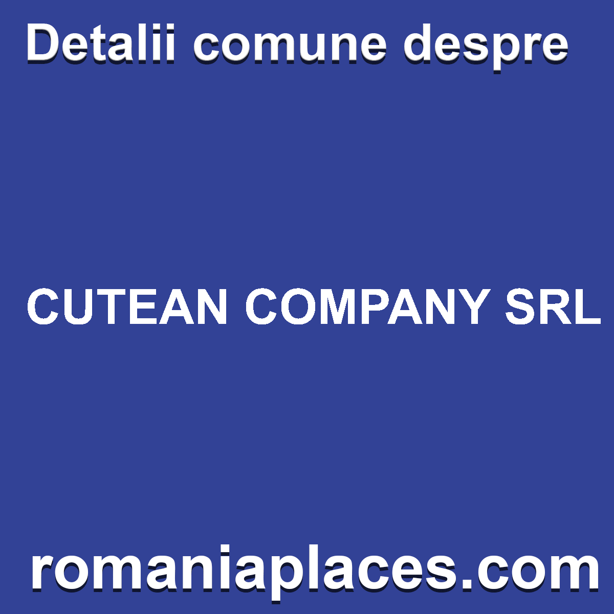 CUTEAN COMPANY SRL