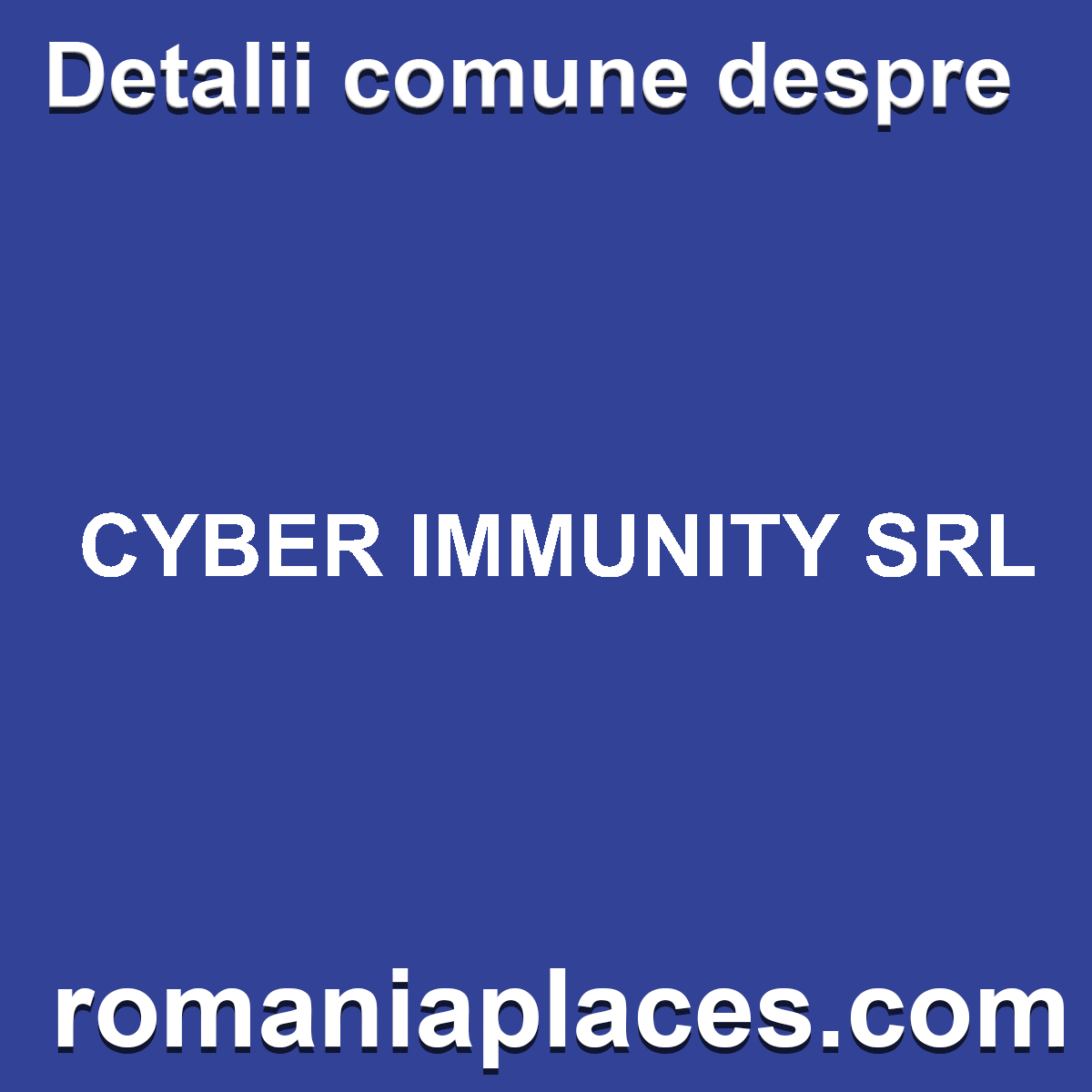 CYBER IMMUNITY SRL
