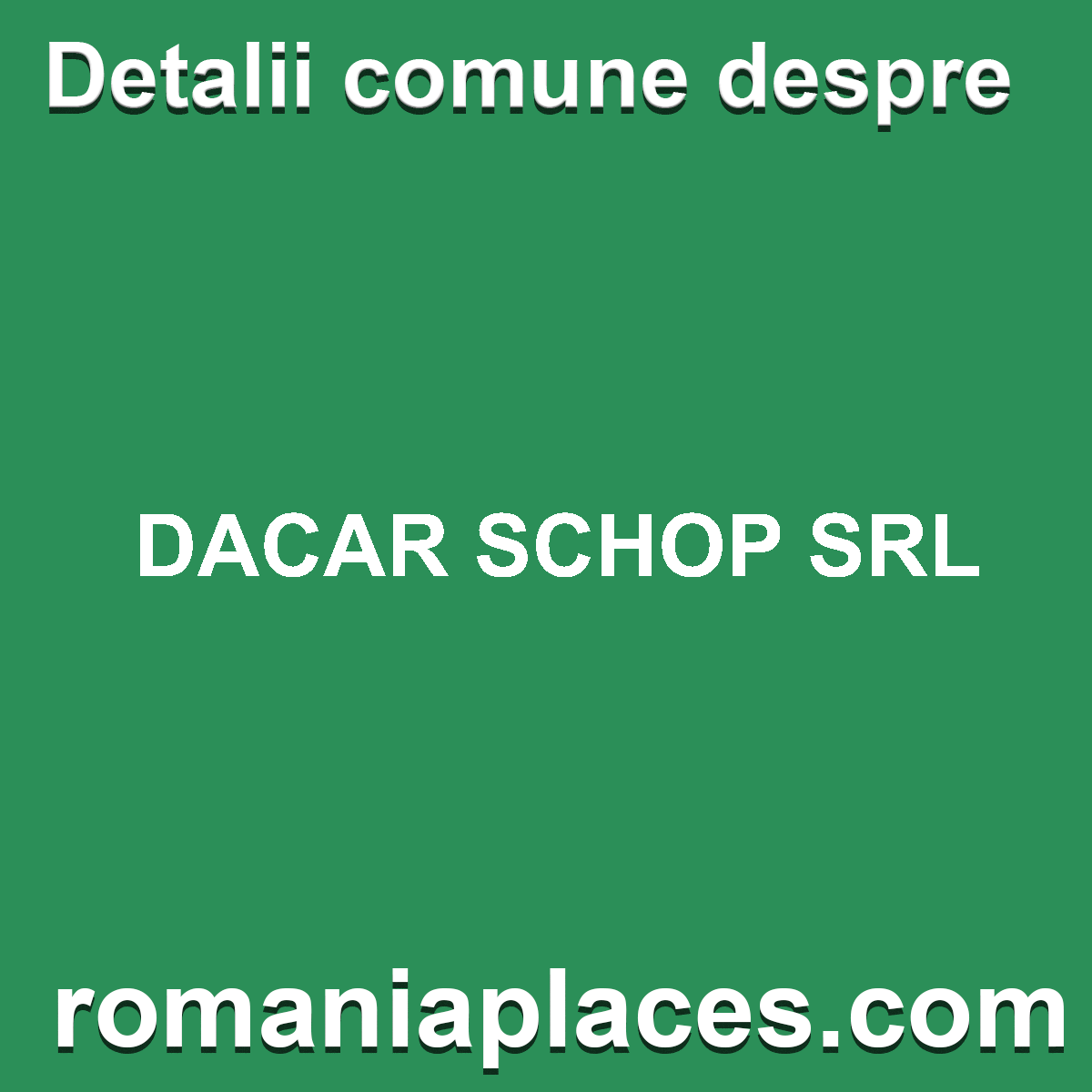 DACAR SCHOP SRL
