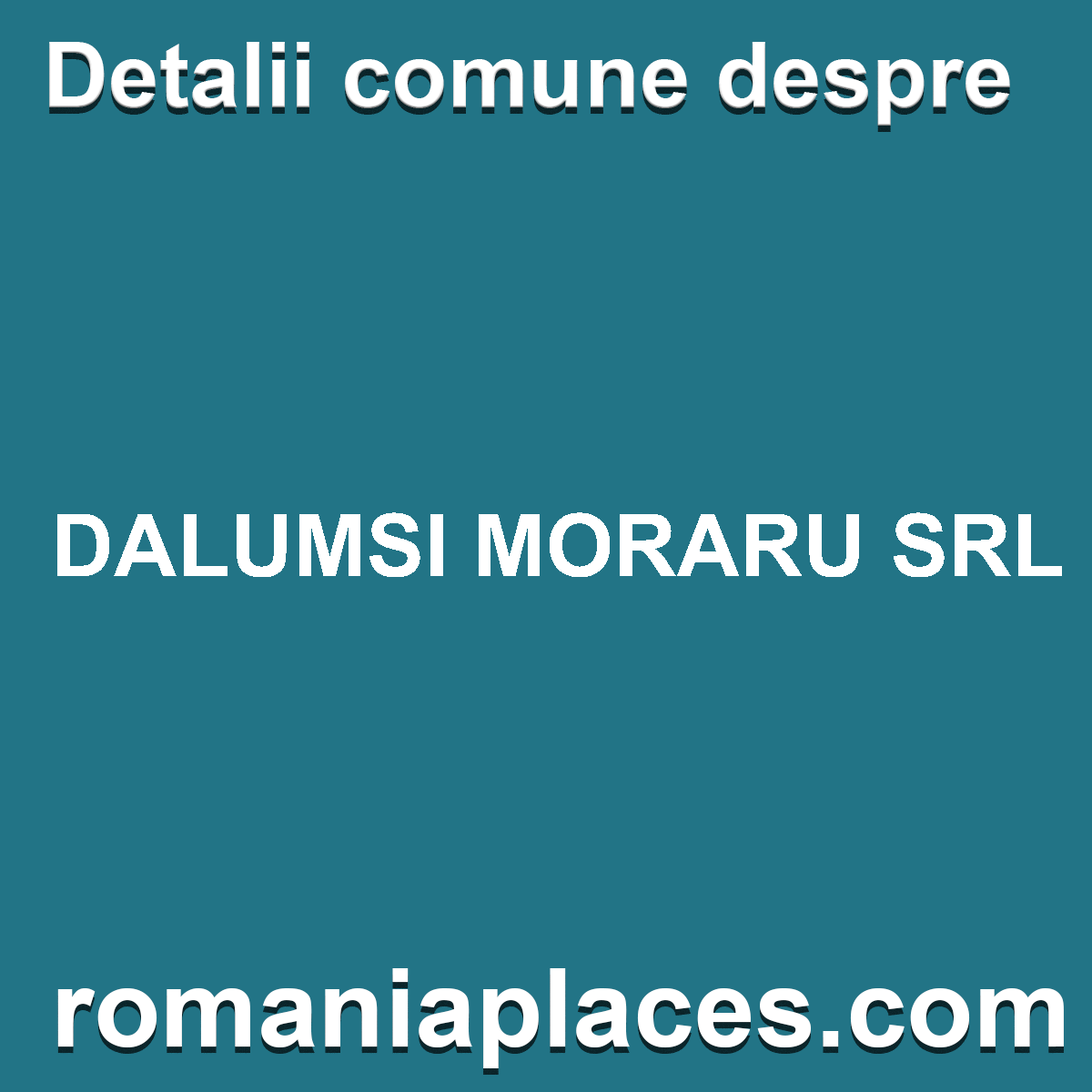 DALUMSI MORARU SRL