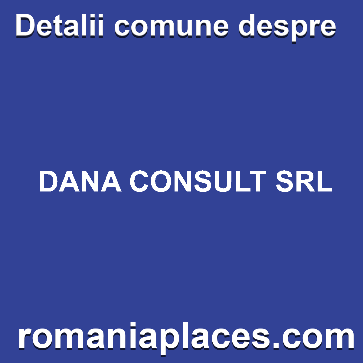 DANA CONSULT SRL