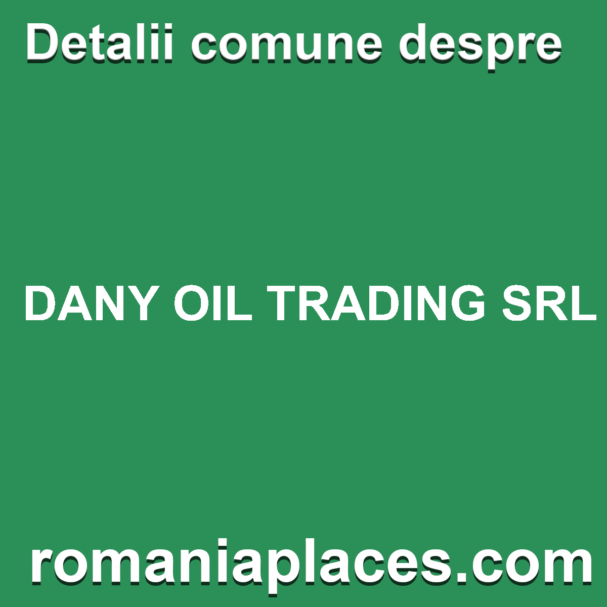 DANY OIL TRADING SRL