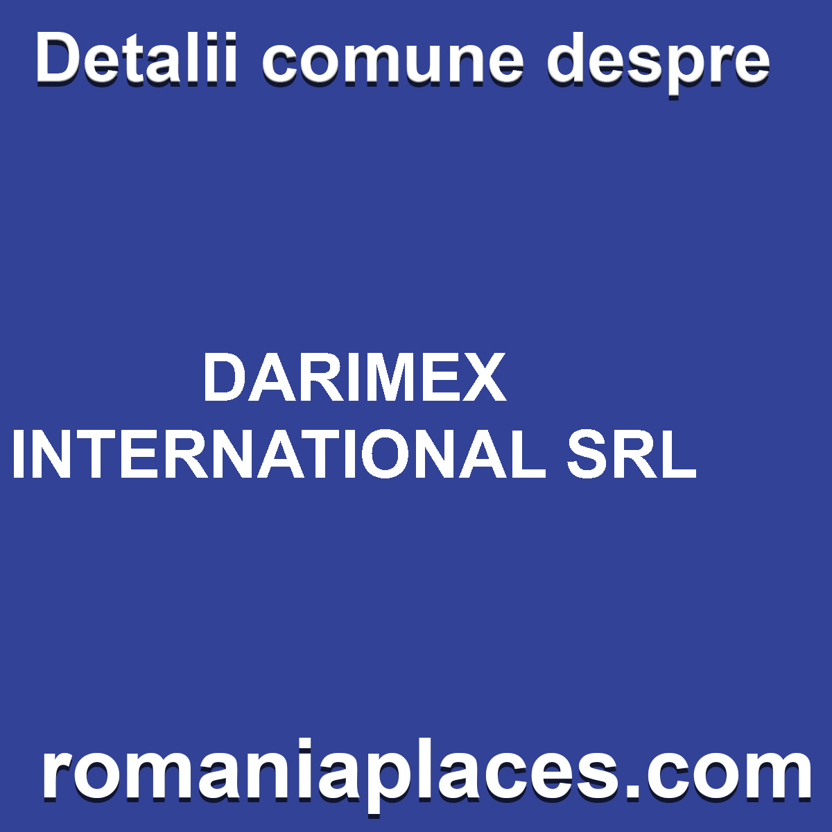 DARIMEX INTERNATIONAL SRL