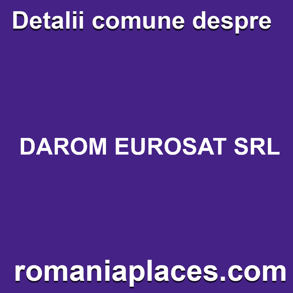 DAROM EUROSAT SRL