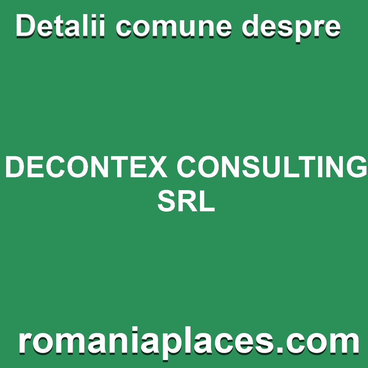 DECONTEX CONSULTING SRL