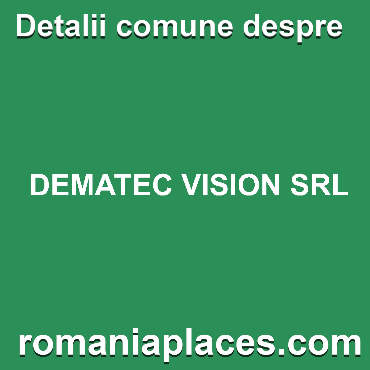 DEMATEC VISION SRL