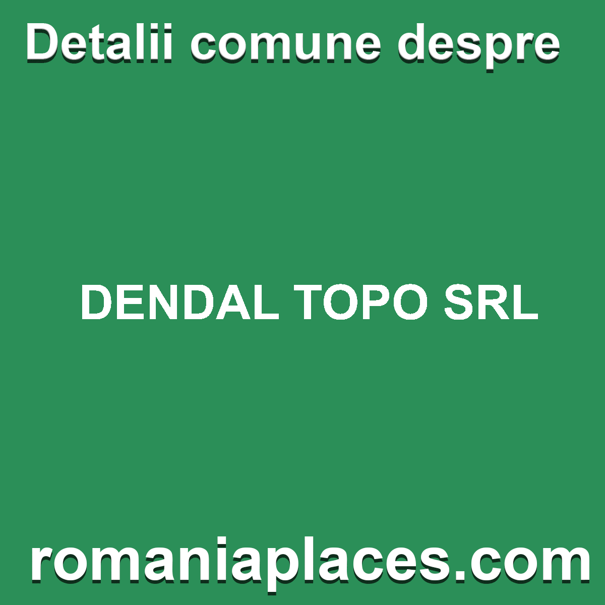 DENDAL TOPO SRL