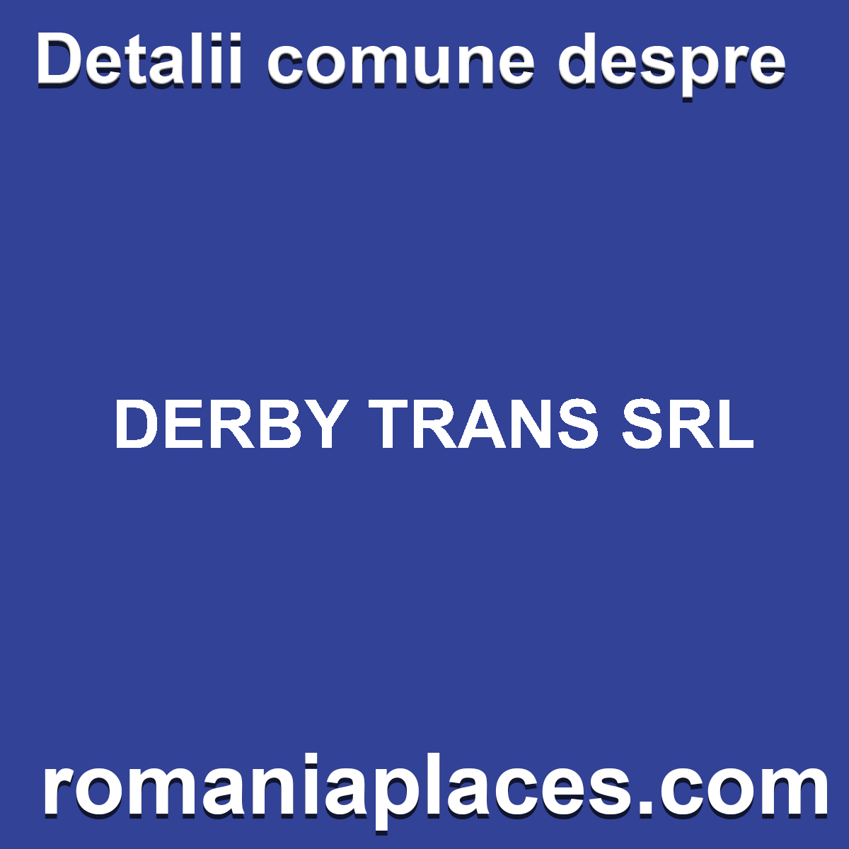 DERBY TRANS SRL