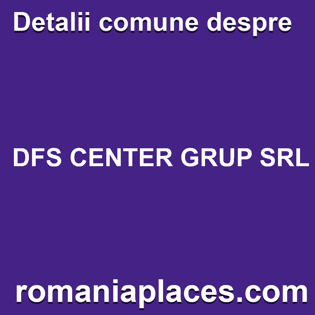 DFS CENTER GRUP SRL