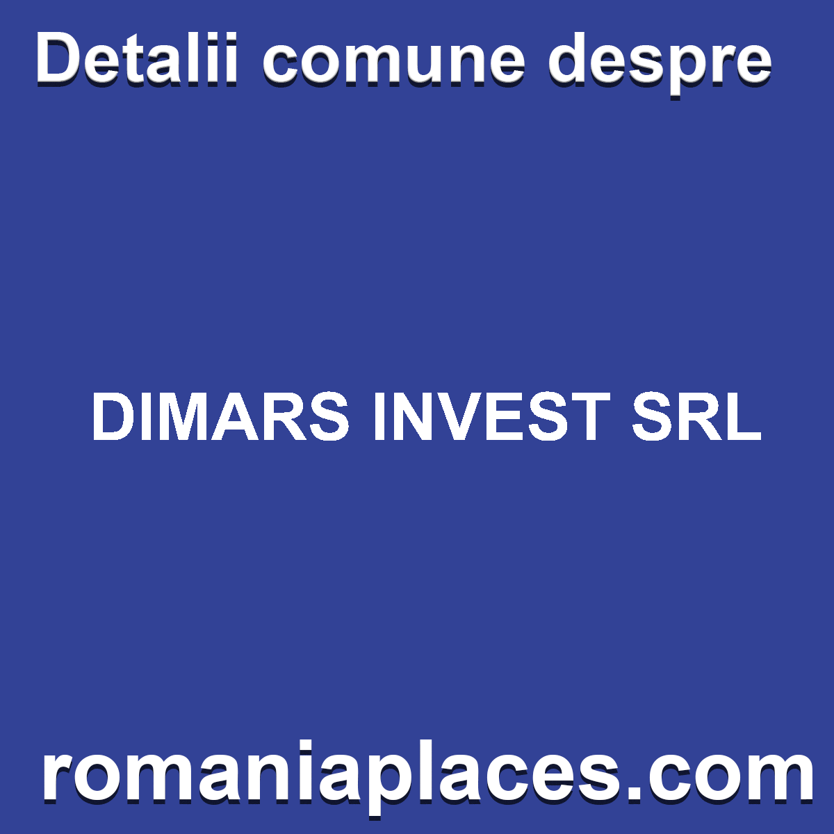 DIMARS INVEST SRL