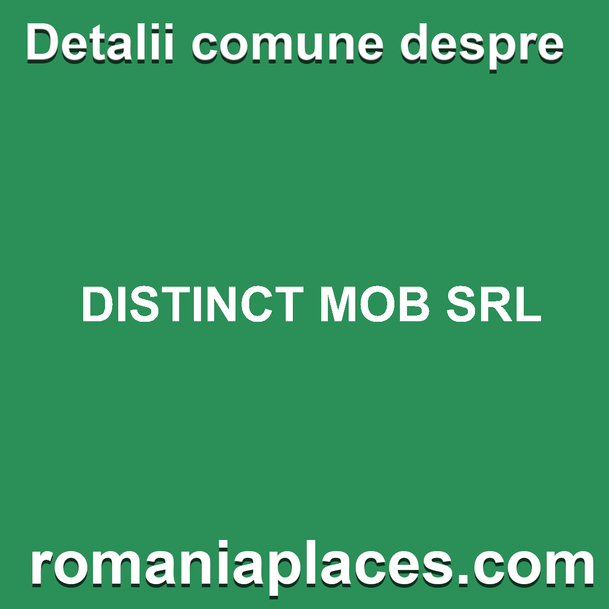 DISTINCT MOB SRL