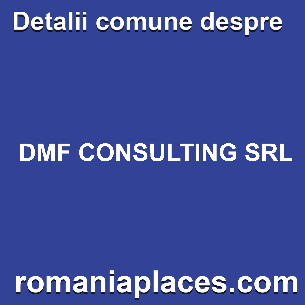 DMF CONSULTING SRL