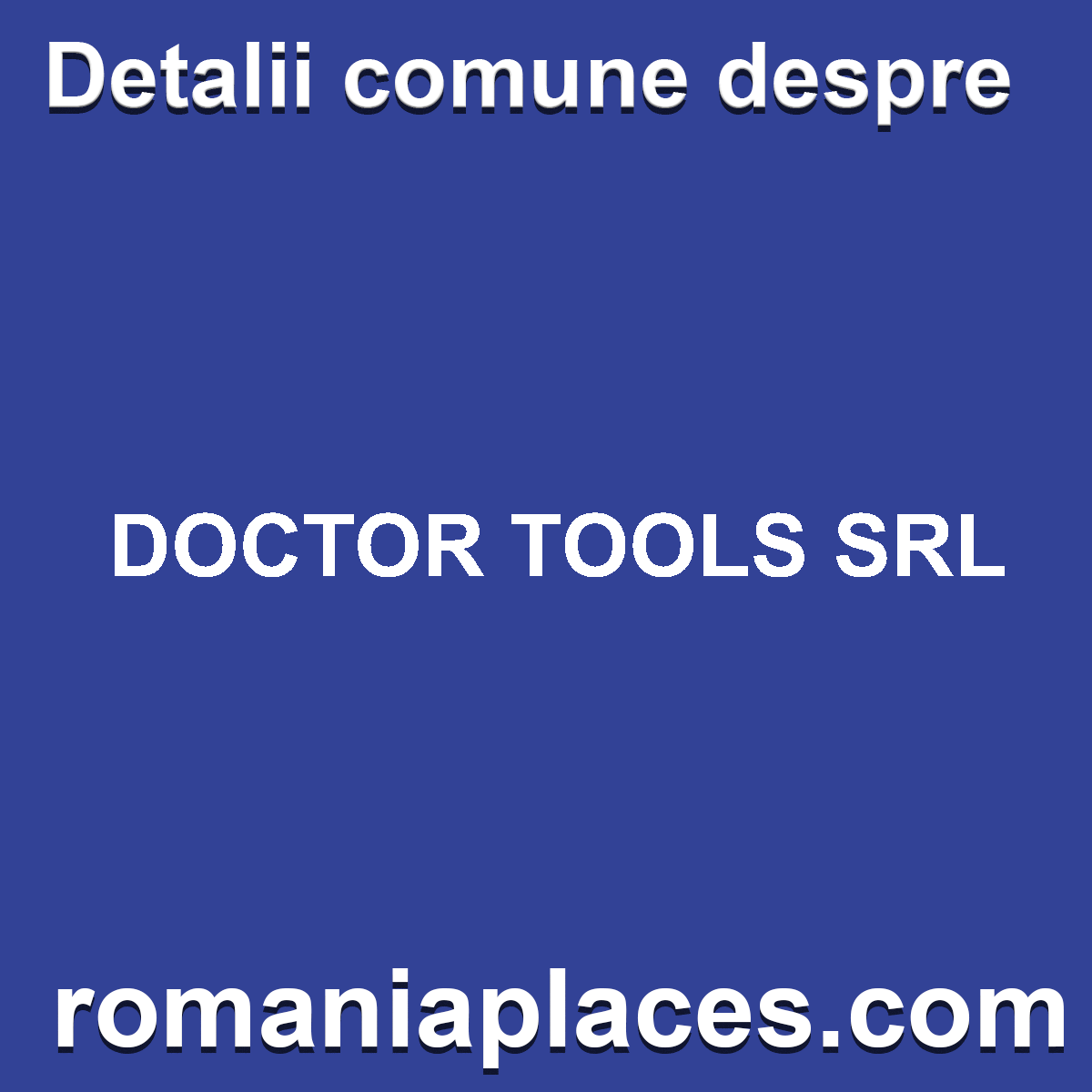 DOCTOR TOOLS SRL
