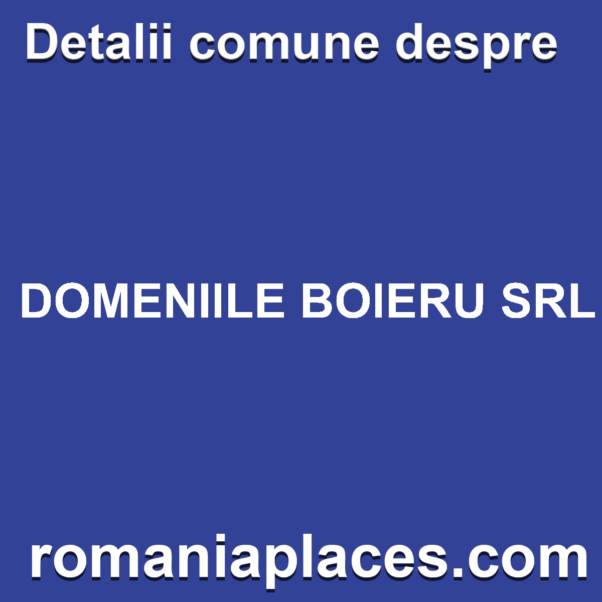 DOMENIILE BOIERU SRL