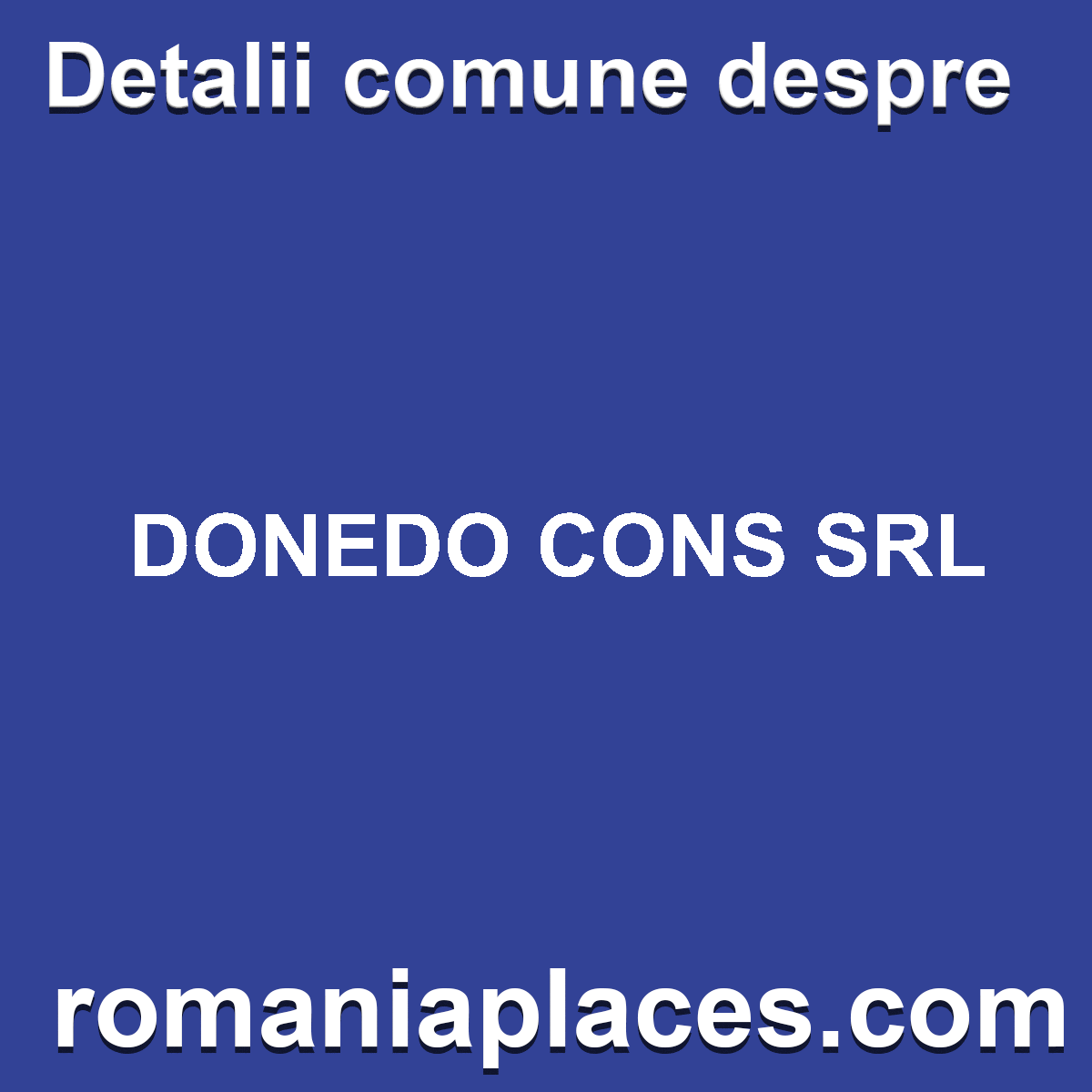 DONEDO CONS SRL