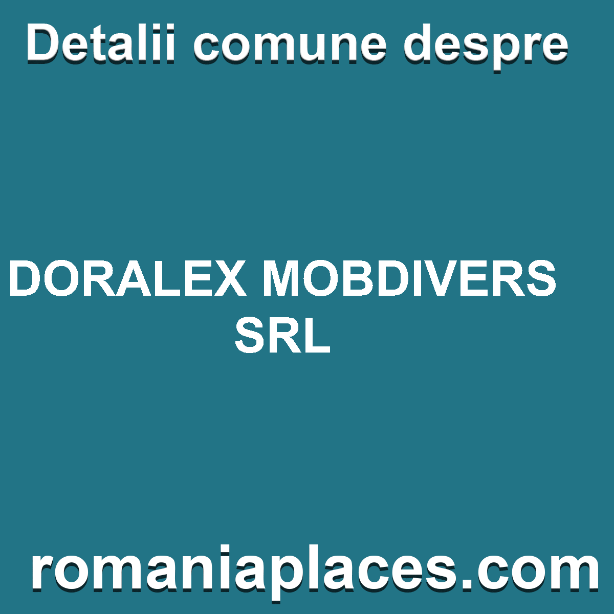 DORALEX MOBDIVERS SRL