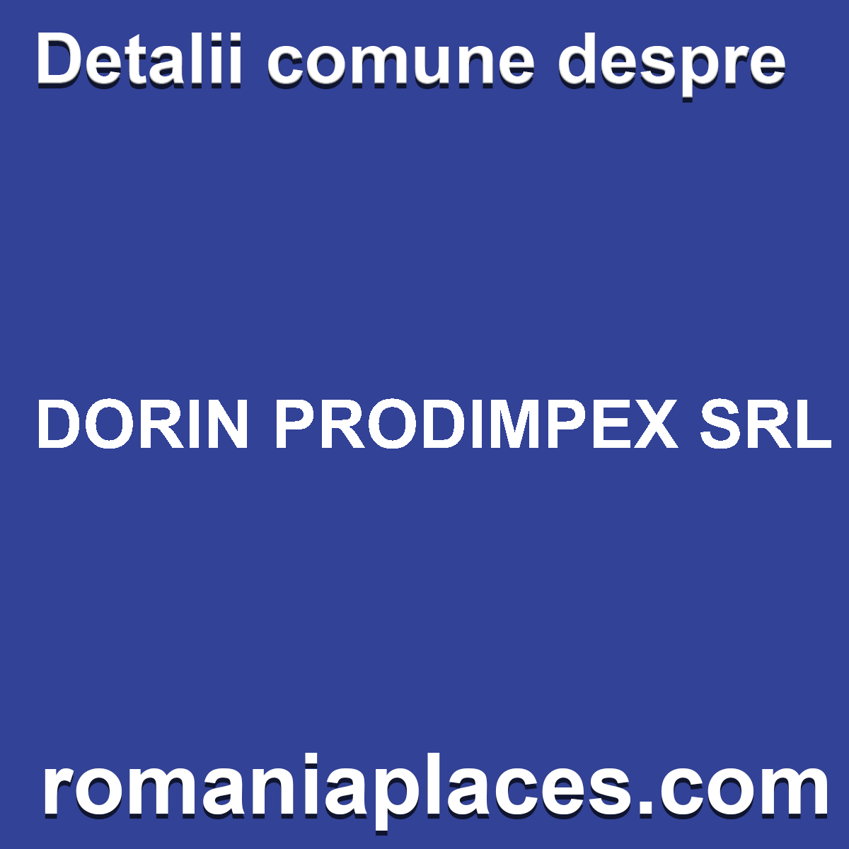 DORIN PRODIMPEX SRL