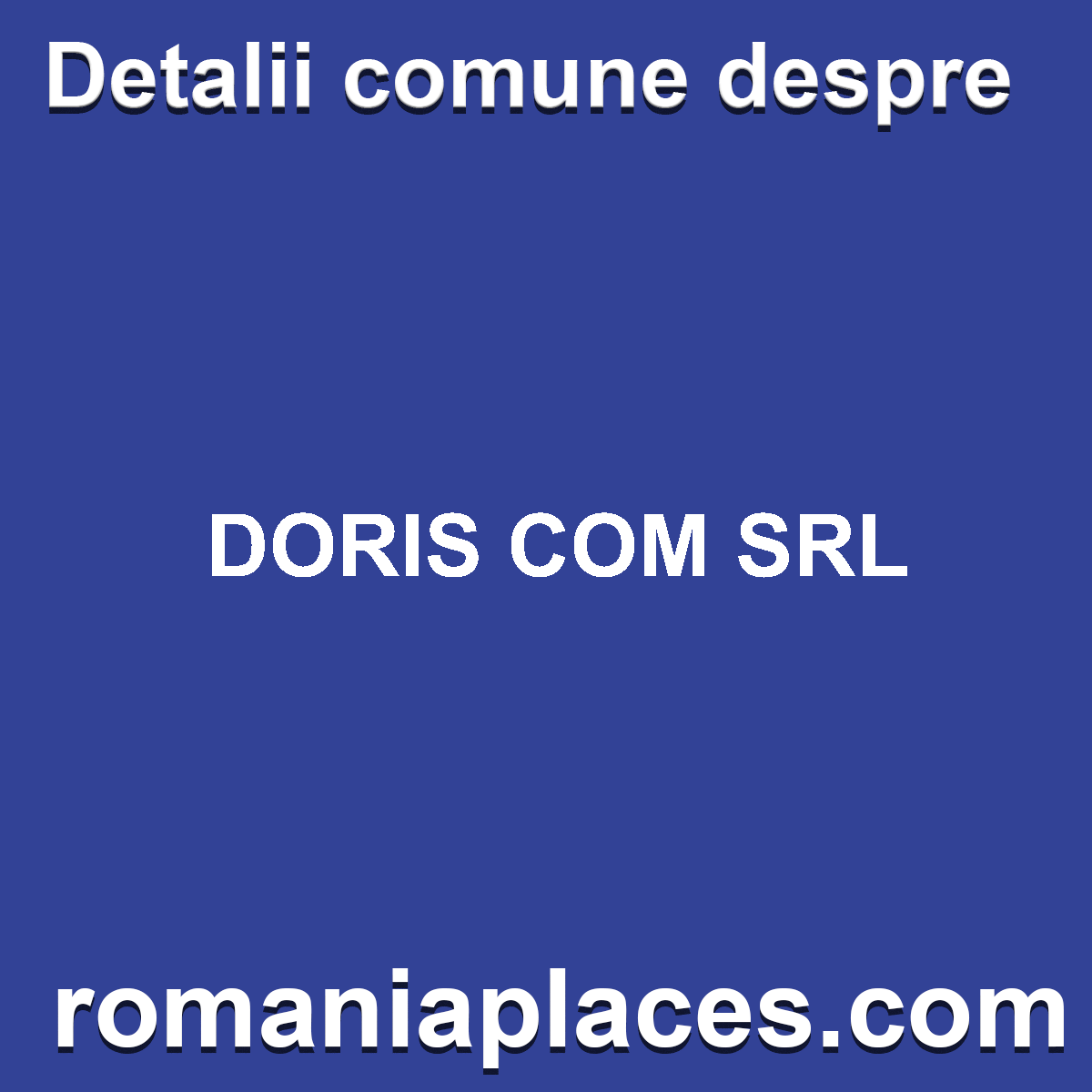 DORIS COM SRL