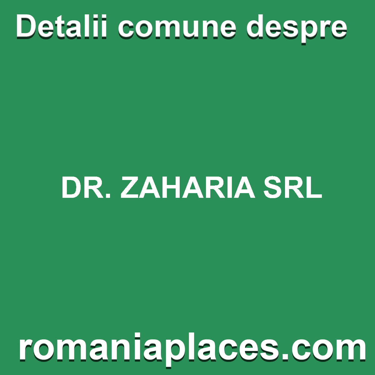DR. ZAHARIA SRL