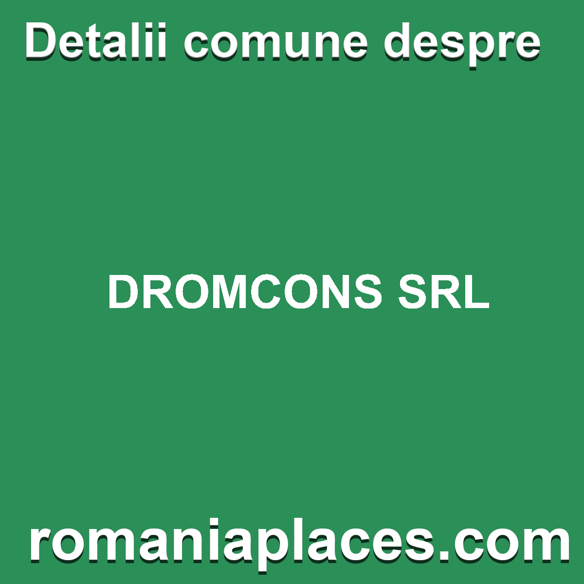 DROMCONS SRL