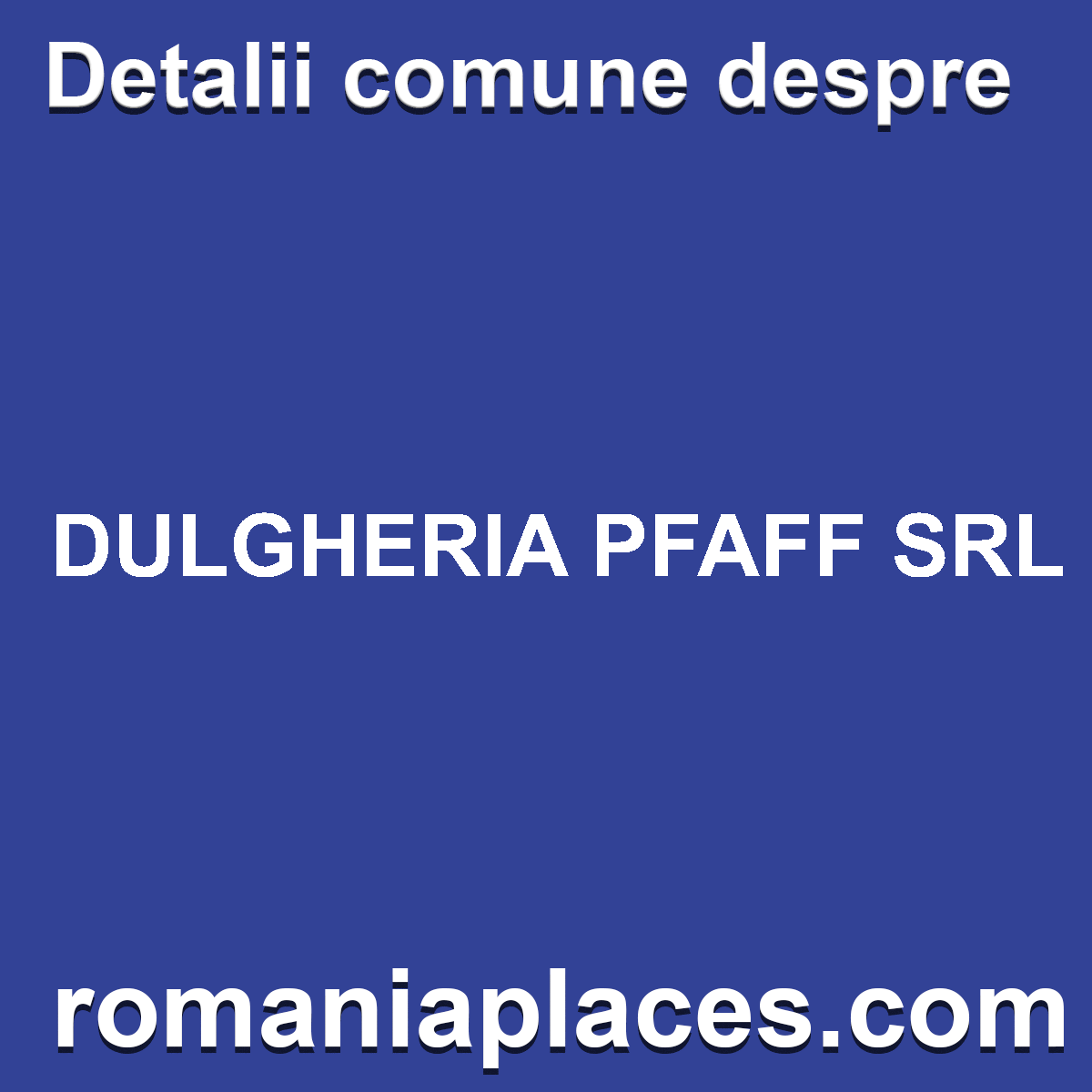 DULGHERIA PFAFF SRL