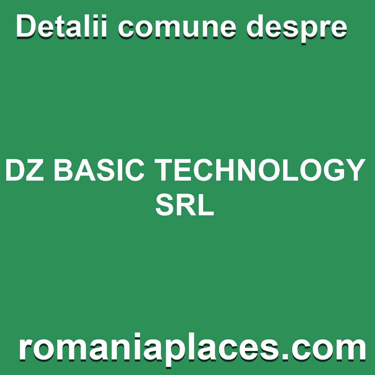 DZ BASIC TECHNOLOGY SRL