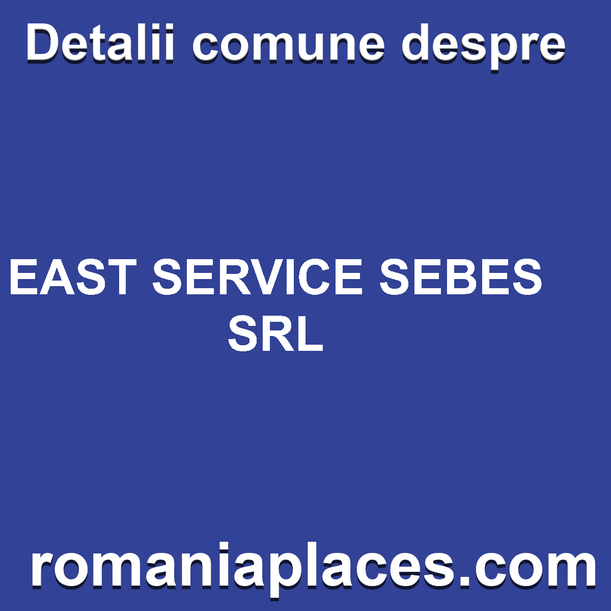 EAST SERVICE SEBES SRL